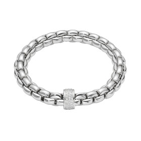 Weißgold, Armschmuck, FOPE Eka Flex'it Armband mit Diamantpavé, Ref: 60411BX_PB_B_XBX_00M