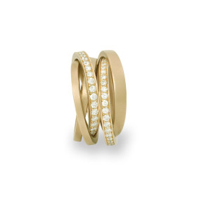 Gelbgold, Ringe, Schmuckwerk Saturn Ring, Ref: SR126-GG-56