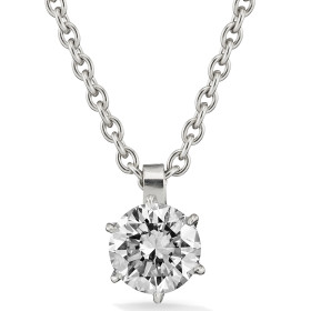 Weißgold, Halsschmuck, Hans D. Krieger Flame Anhänger mit Kette 112.2830.03.2