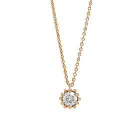 Rotgold, Halsschmuck, Schmuckwerk Alpen Anhänger mit Halskette FH114-RG