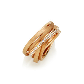 Rotgold, Ringe, Schmuckwerk Saturn Ring, Ref: SR755-RG-51
