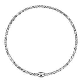 Weißgold, Halsschmuck, FOPE Solo Flex'it Halskette mit dekorativem Verschluss 62606CX_BN_B_XXX_034