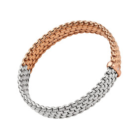 Roségold &amp;amp; Weißgold, Armschmuck, FOPE Panorama Flex'it Armband, Ref: 01M04B2_BB_1_XRX_00S