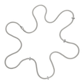 Weißgold, Halsschmuck, FOPE Prima Collier mit Diamanten 74508C4_BB_B_XBX_080