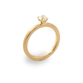 Gelbgold, Ringe, Schmuckwerk Alpen Solitärring, Ref: GT1524-GG-55