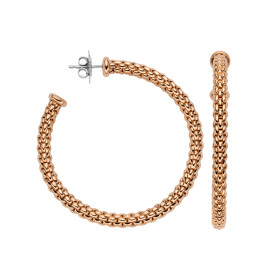 Roségold, Ohrringe, FOPE Essentials Gold Creolen 03E06OX_XX_R_XXX_000