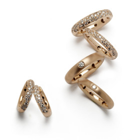         Weißgold, Ringe, Cervera Barcelona Tresse Ringe und Ohrringe Ringe-Ohrringe-Tresse