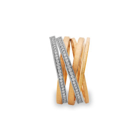 Rotgold, Ringe, Schmuckwerk Saturn Ring SR866-RG-PT