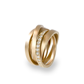 Rotgold, Ringe, Schmuckwerk Saturn Ring, Ref: SR115-RG-62