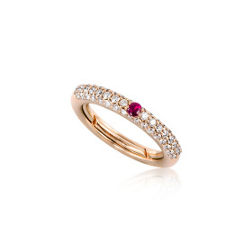 Roségold, Ringe, Adolfo Courrier Bordeaux Ring TK2-BDX-01