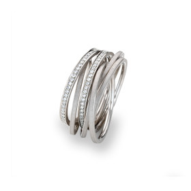 Platin, Ringe, Schmuckwerk Saturn Ring, Ref: SR576-PT-50