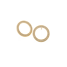 Gelbgold, Ohrringe, Schmuckwerk Saturn Ohrstecker SO825-GG