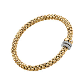 Gelbgold, Armschmuck, FOPE Solo Flex'it Armband, Ref: 62506BX_PB_G_BBG_00S