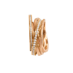 Rotgold, Ringe, Schmuckwerk Saturn Ring, Ref: SR856-RG-63