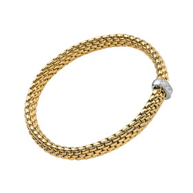 Gelbgold, Armschmuck, FOPE Vendôme Flex'it Armband, Ref: 58402BX_BB_G_XBX_00M
