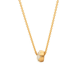 Rotgold, Halsschmuck, Schmuckwerk Anhänger Alpen mit Halskette GH1015-RG