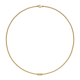 Gelbgold, Halsschmuck, FOPE Aria Halskette mit einem weißen Brillanten 89103CX_BB_G_XGX_037