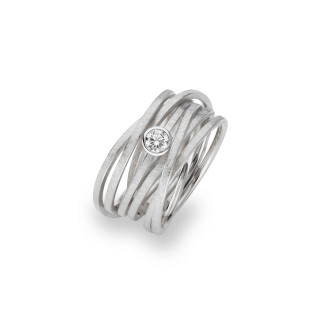 Platin, Ringe, Schmuckwerk Saturn Ring, Ref: SR574-PT-52