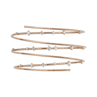 Roségold, Armschmuck, Mattia Cielo Rugiada Armreif, Ref: LJWR076D-PM
