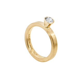 Gelbgold, Ringe, Schmuckwerk Alpen Solitärring, Ref: GT414-GG-60