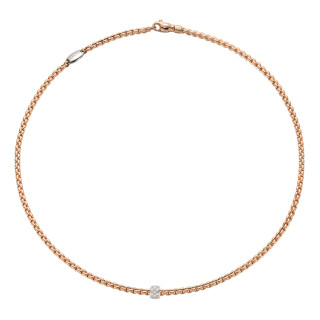 Roségold, Halsschmuck, FOPE Eka Flex'it Halskette, Ref: 73001CX_PB_R_XBX_080