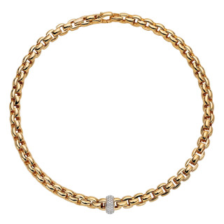 Gelbgold, Halsschmuck, FOPE Eka Flex'it Collier, Ref: 60711CX_PB_G_XBX_043