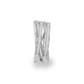 Weißgold, Ringe, Schmuckwerk Saturn Ring, Ref: SR556-WG-59