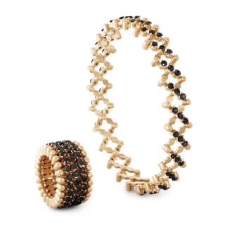 Roségold, Ringe, Serafino Consoli Serafino Multi-Size Ring und Armreif, Ref: S.RB 5M4 RG BD
