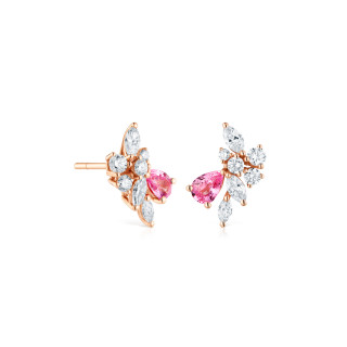 Roségold, Ohrringe, Cervera Barcelona Bouquet Ohrstecker, Ref: A1734BC/ZR/OR