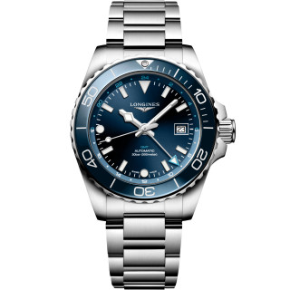Herrenuhr, Longines HYDROCONQUEST GMT, Ref: L3.790.4.96.6