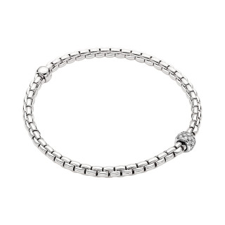 Weißgold, Armschmuck, FOPE Eka Flex'it Armband mit Diamantpavé, Ref: 73301BX_PB_B_XBX_00S