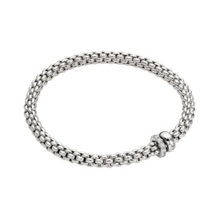 Weißgold, Armschmuck, FOPE Eka Flex'it Armband mit Diamantpavé, Ref: 62406BX_PB_B_BBX_00M