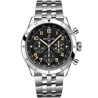 Herrenuhr, Breitling Super AVI B04 Chronograph GMT 46 P-51 Mustang, Ref: AB04453A1B1A1