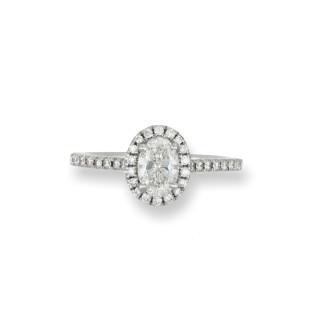 Weißgold, Ringe, Juwelier Lenhardt Diamantring, Ref: 1109-0