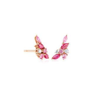 Roségold, Ohrringe, Cervera Barcelona Bouquet Ohrstecker, Ref: A1735BC/ZR/OR