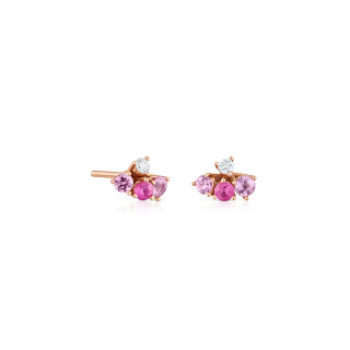 Roségold, Ohrringe, Cervera Barcelona Bouquet Ohrstecker, Ref: A1722BC/ZR/OR