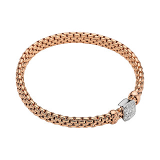 Roségold, Armschmuck, FOPE Eka Flex'it Armband mit Diamantpavé, Ref: 56102BX_PB_R_XBX_0XL