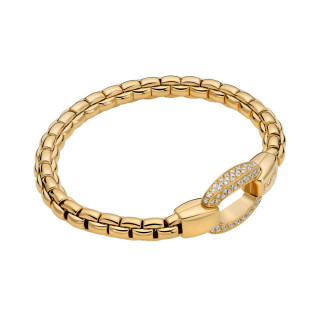 Gelbgold, Armschmuck, FOPE Eka Flex'it Armband mit Diamantpavé, Ref: 70305BX_PB_G_XGX_00S