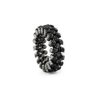 Gold farbig veredelt, Ringe, Serafino Consoli Brevetto Multi-Size Ring, Ref: RMS 3F4 BG BD