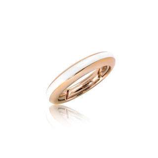Roségold, Ringe, Adolfo Courrier White Ring, Ref: S4-1FW