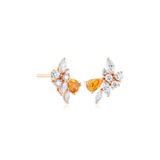 Roségold, Ohrringe, Cervera Barcelona Bouquet Ohrstecker, Ref: A1734BC/ZN/OR