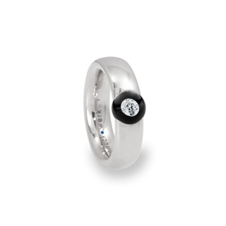 Weißgold, Ringe, Schmuckwerk Glasklar Ring, Ref: DR757-WG-GS-52