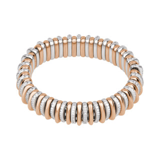 Roségold &amp;amp; Weißgold, Armschmuck, FOPE Panorama Flex'it Armband, Ref: 58904BX_BB_B_RBX_0XS