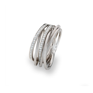 Weißgold, Ringe, Schmuckwerk Saturn Ring, Ref: SR576-WG-52