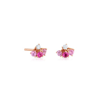 Roségold, Ohrringe, Cervera Barcelona Bouquet Ohrstecker, Ref: A1723BC/ZR/OR