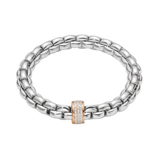 Weißgold, Armschmuck, FOPE Eka Flex'it Armband mit Diamantpavé, Ref: 60411BX_PB_B_XRX_00M