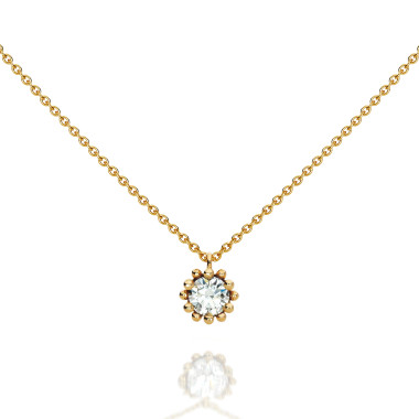 Halsschmuck, Rotgold, Schmuckwerk Alpen Anhänger mit Halskette