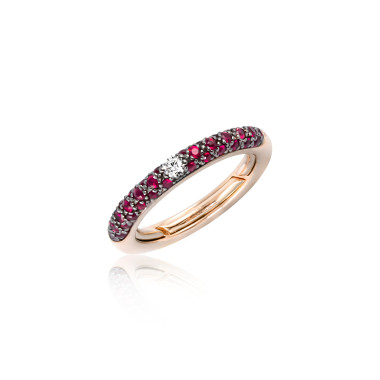Ringe, Roségold, Adolfo Courrier Bordeaux Ring