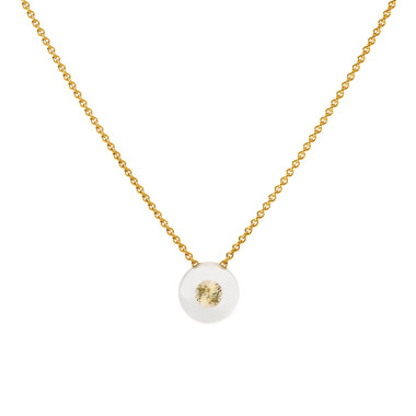 Halsschmuck, Rotgold, Schmuckwerk Halskette Glasklar 