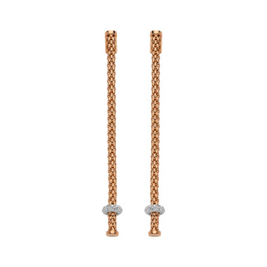 Ohrringe, Weißgold, FOPE Prima Ohrgehänge mit Diamanten